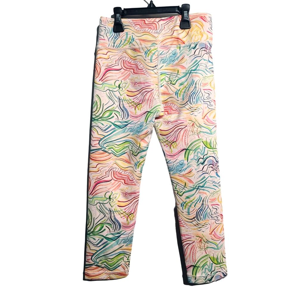 Athleta Girl High Rise Printed Chit Chat Capri - Picture 1 of 5